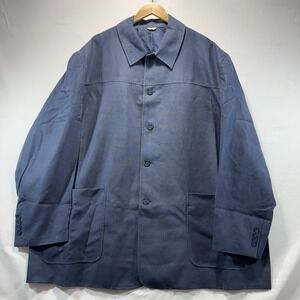 Sport Coat KINGS COURT Jacket Mens 58 Big Blue Blazer 5 Button Coat